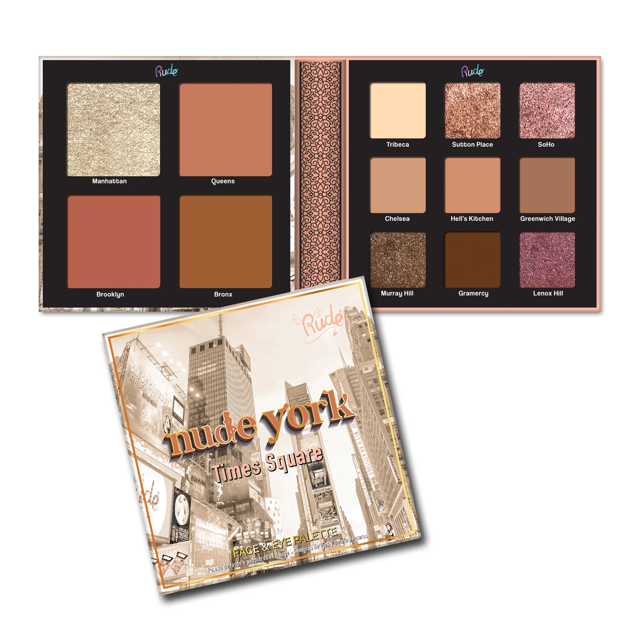 Nude York Face and Eye Palette - Image 4
