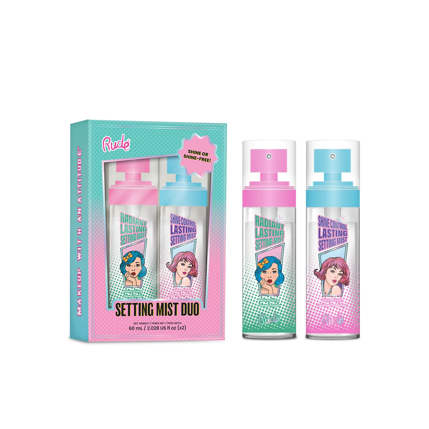 Radiant Lasting Makeup Mist + Shine Control Setting Mist Duo - Image 3