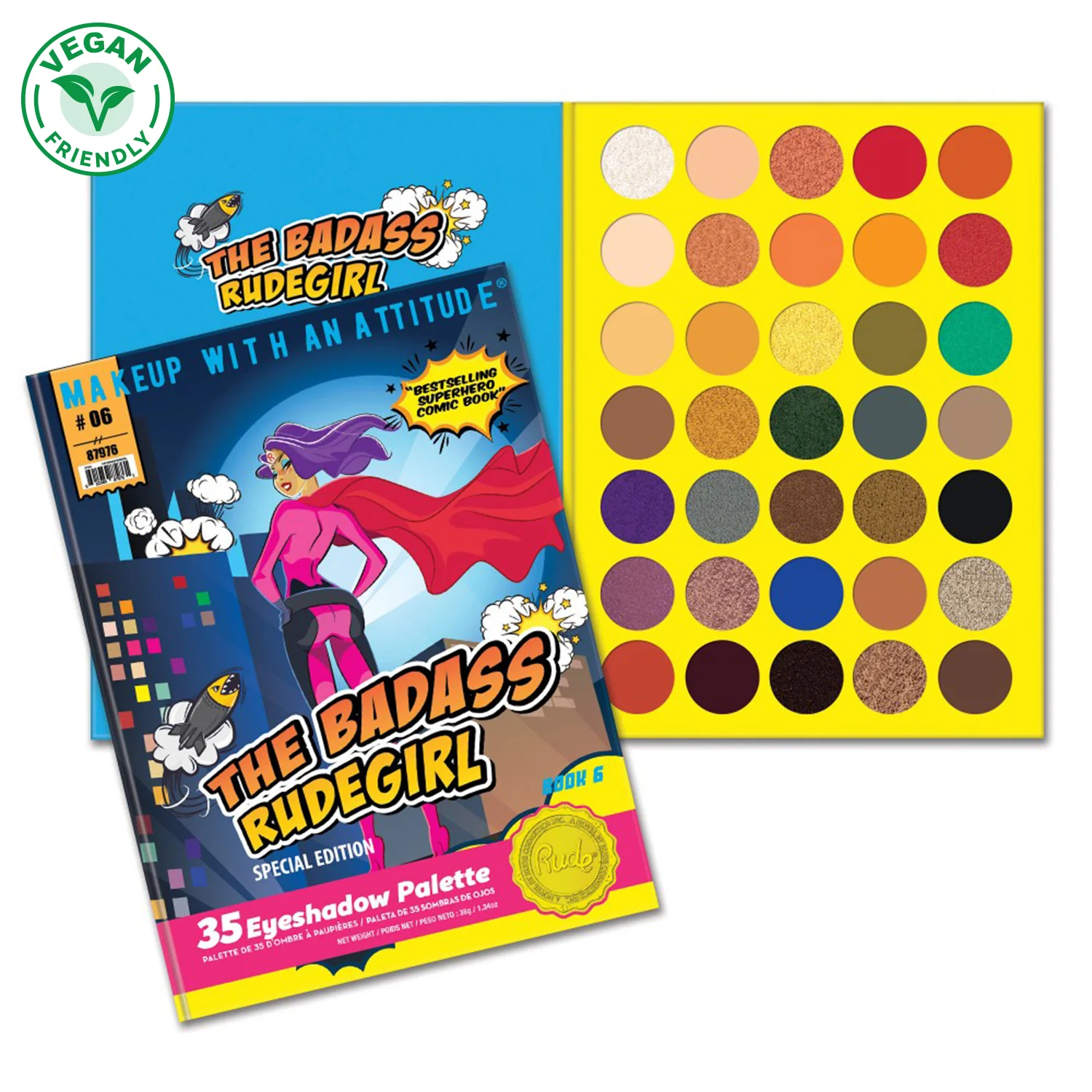 The Badass Rudegirl 35 Eyeshadow Palette - Book 6 - Image 5