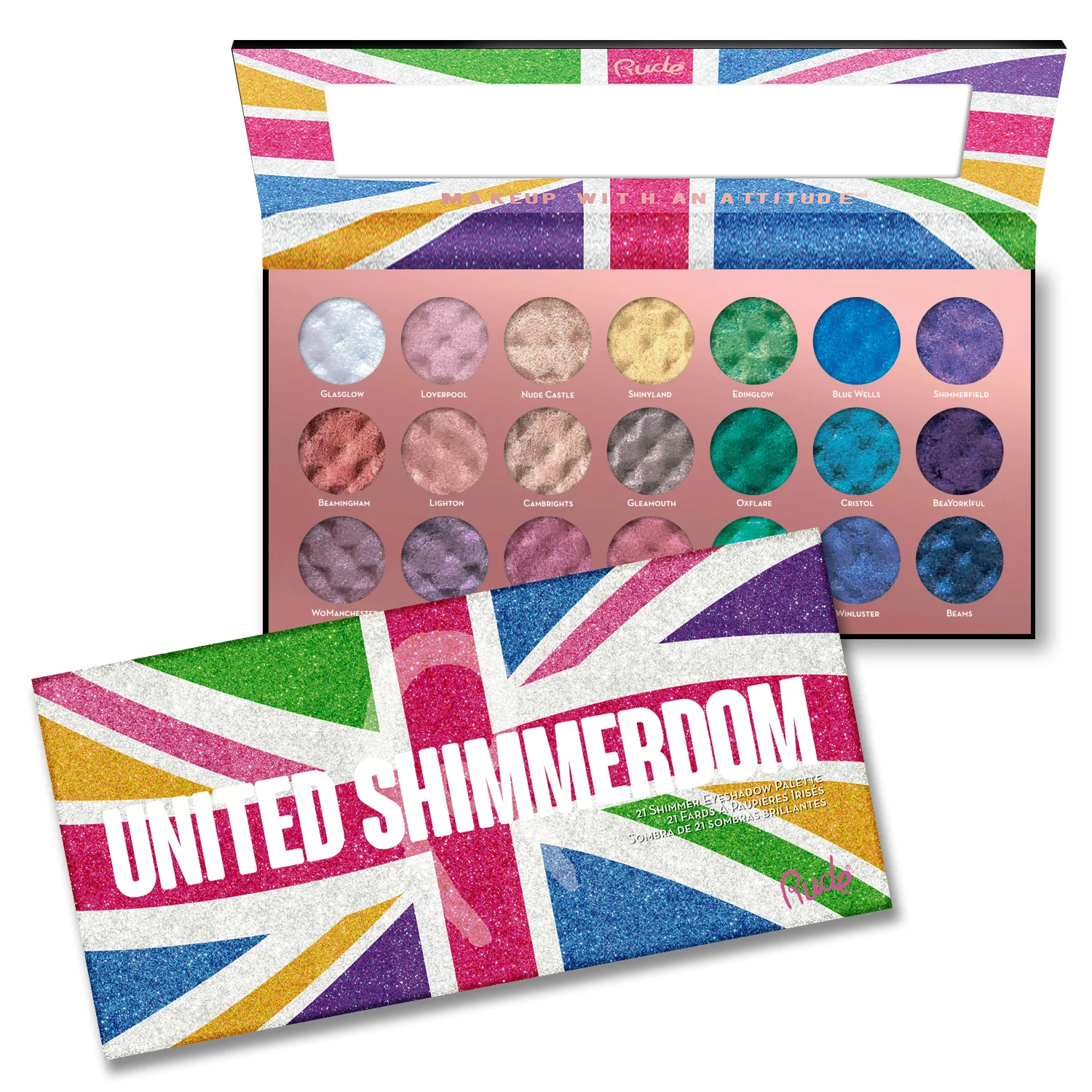 United Shimmerdom -  21 Shimmer Eyeshadow Palette - Image 5